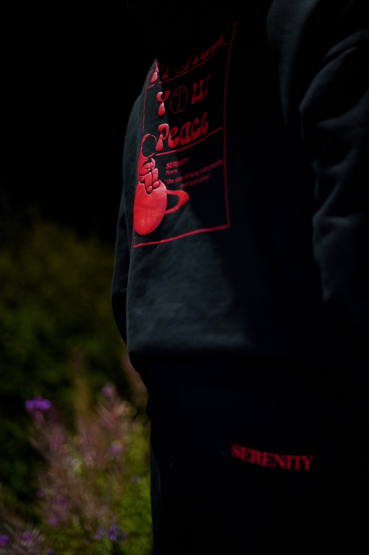 Black & Red Serenity Hoodie