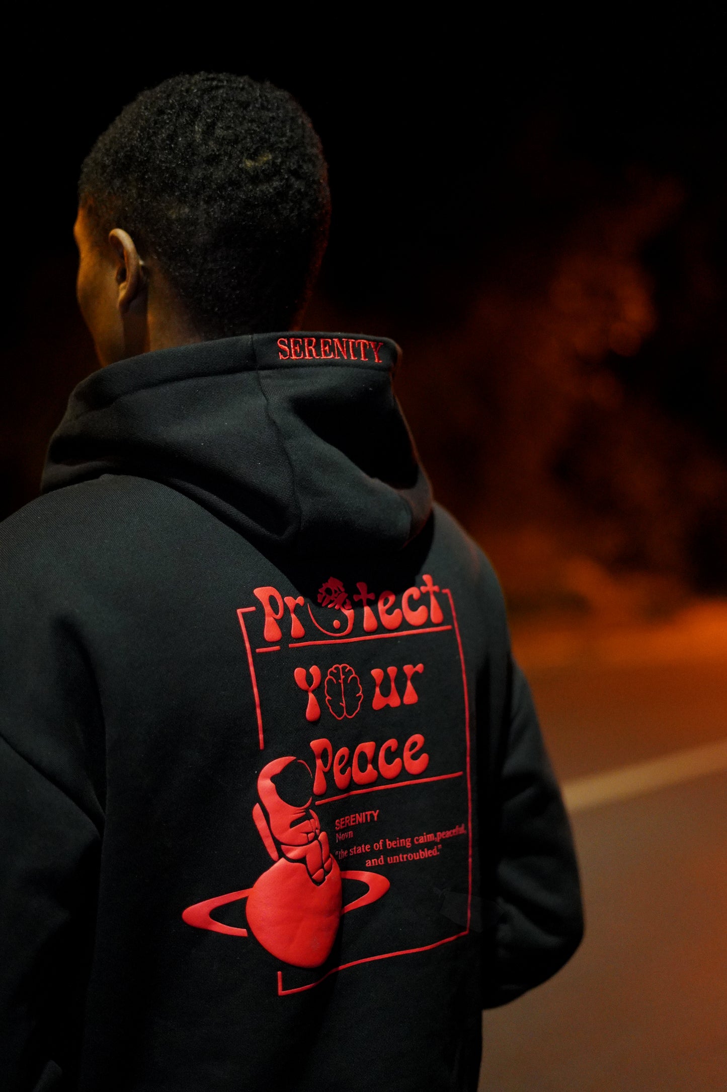 Black & Red Serenity Hoodie