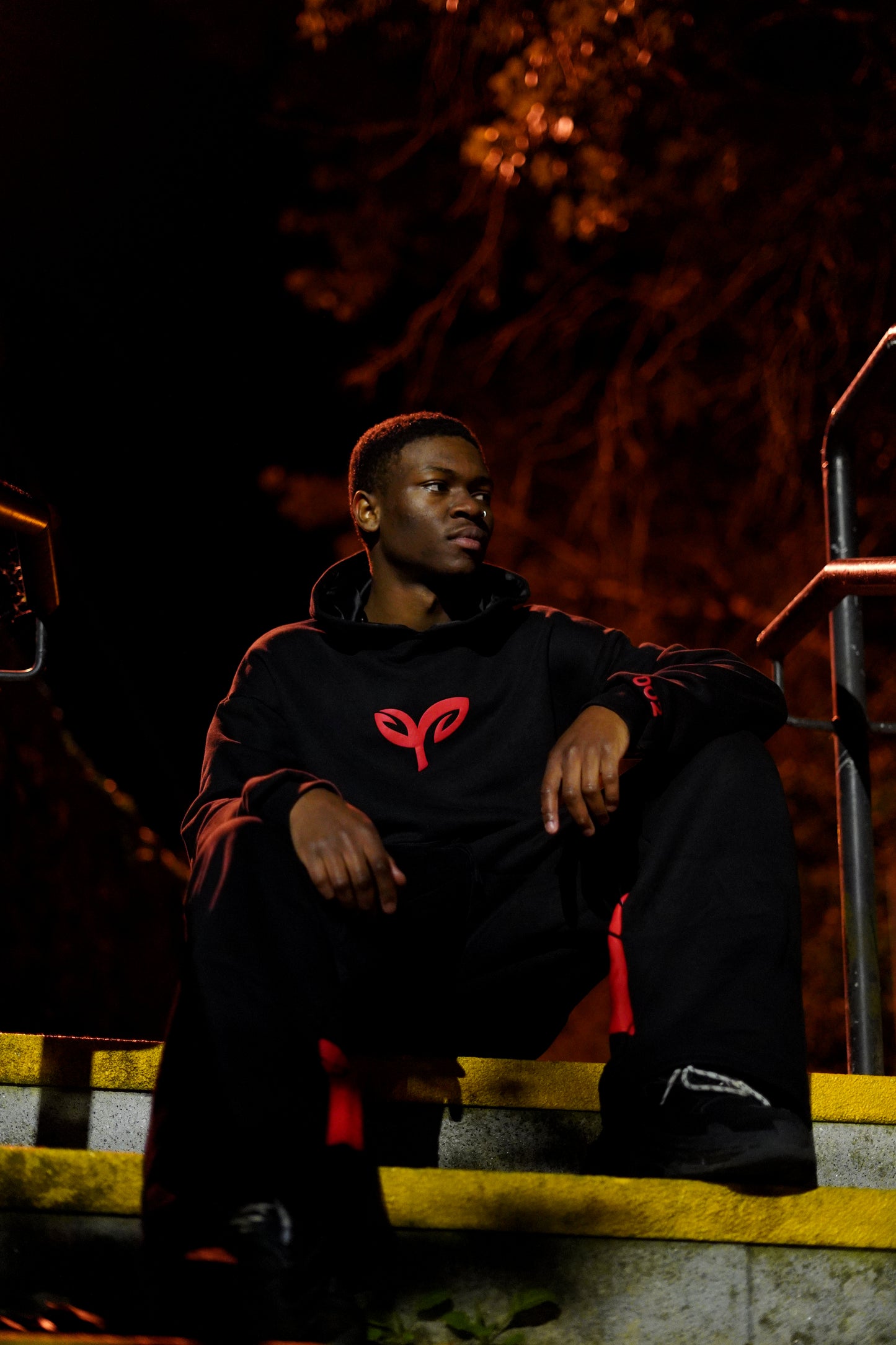 Black & Red Serenity Hoodie